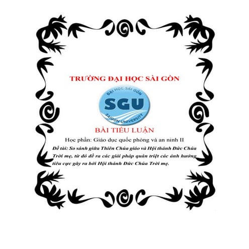 vấn đề tôn giáo của Thiên chúa giáo và Hội thánh đức chúa trời