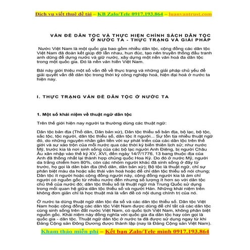 Tiểu luận về dân tộc ở nước ta, 9 điểm mới nhất.doc