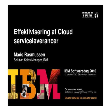 Effektivisering af Cloud Serviceleverancer (IBM Tivoli)