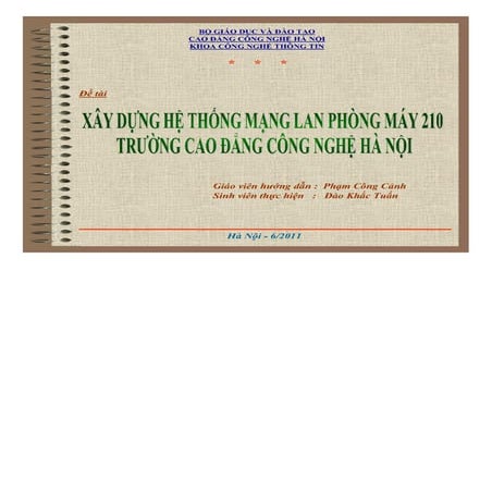 De tai xau dung he thong mang cho truong dai học