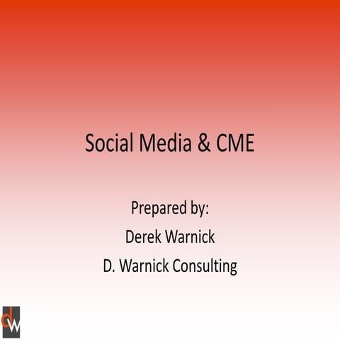 Social Media and CME