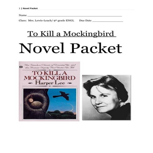 Tkam Novel Packet
