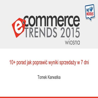 Quick Wins w e-Commerce