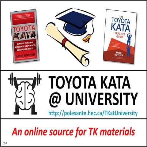 Toyota Kata at University