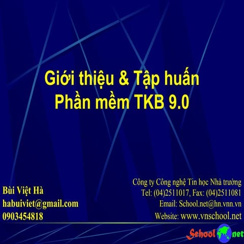 Các bước thực hành xếp thời khóa biểu sử dụng phần mềm TKB | DOC
