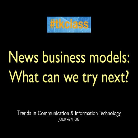 TKclass: News business models