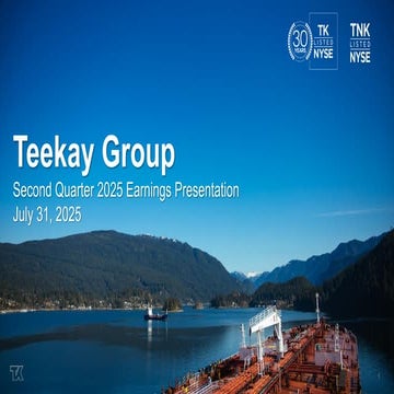 Teekay Group Q2-25 Earnings Presentation