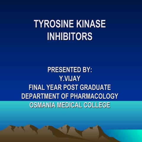 TYROSINE KINASE INHIBITORS
