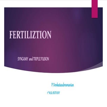 Fertiliztion
