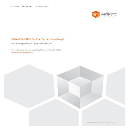WPA/WPA2 TKIP Exploit