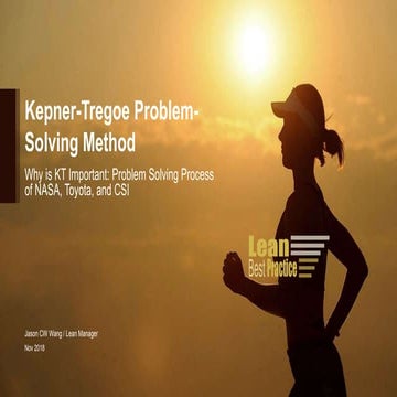 Kepner-Tregoe Problem-Solving Method