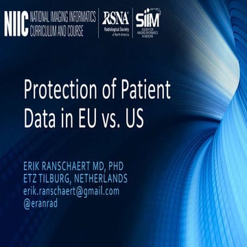 Protection of patient data in EU vs. US