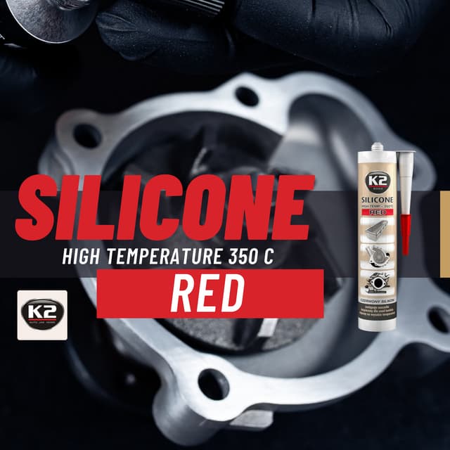K2 Silicone red - High temperature +350C | B230N