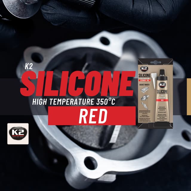 K2 Silicone Red Blister - High temperature +350C | B2400N