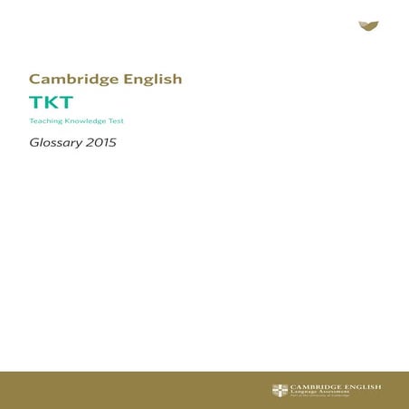 Tkt glossary-document | PDF