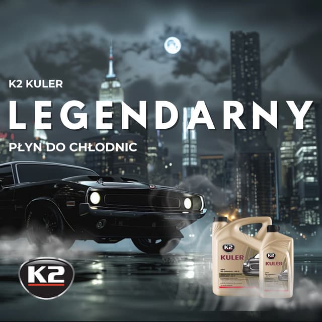 K2 KULER -35°C | Płyn do chłodnic | Pełna ochrona silnika przez 7 lat lub 250...