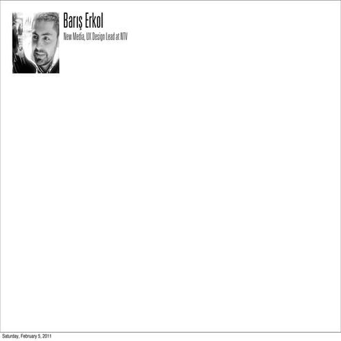 Istanbul Bilgi University - Design Culture & Management Program // User Experience Design