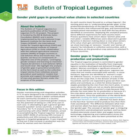 Twelfth bulletin of Tropical Legumes III