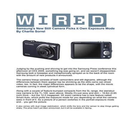 Samsung ST45 camera | DOC