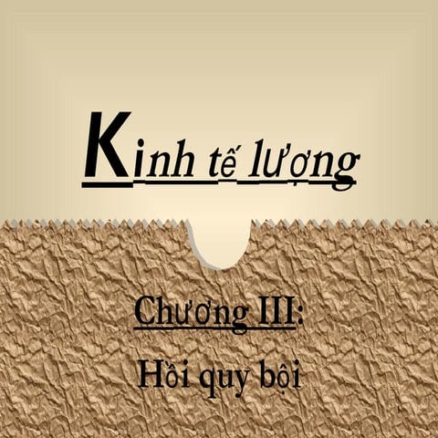 Chương 3: Hồi quy bội