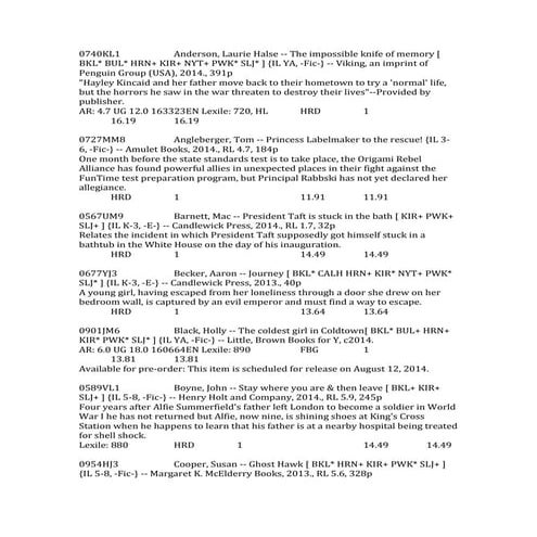 T L A bibliography  2014