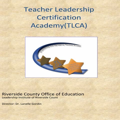 Teacher Leadership Certification Academy(TLCA) Corona Norco Unified School Bo...