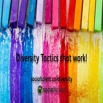 TLCon Amsterdam: Diversity Tactics That Work (Holly Fawcett, Social Talent)