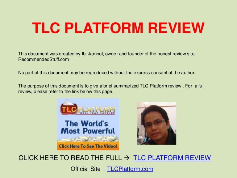 TLC Platform Review 100 Truth!