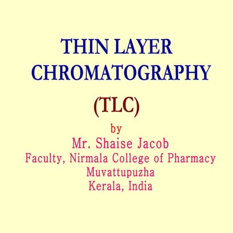 TLC, thin layer chromatography