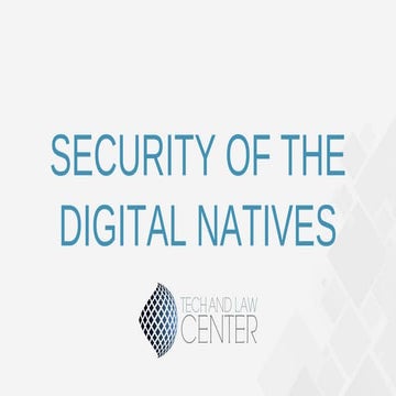 SECURITY OF THE DIGITAL NATIVES - Italian version