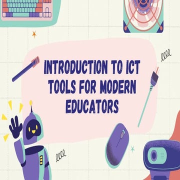 Introduction to ICT Tools for Modern Education | PDF