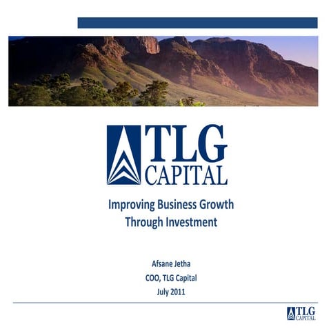 Tlg capital presentation | PDF