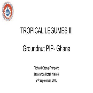 TL III Genetic Gains Program Improvement plan Groundnut_Ghana