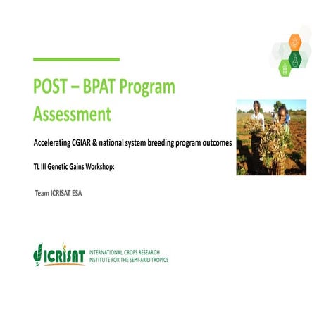 TL III Genetic Gains_Program improvement Plan_ICRISAT_Groundnut_ESA