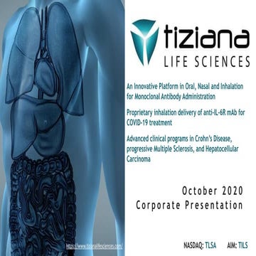 TLSA Investor Presentation October