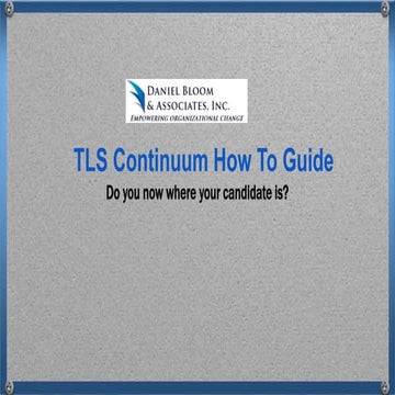 TLS Continuum How to Guide - Process Mapping