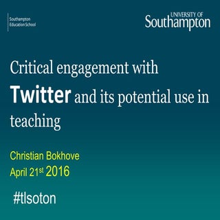 Seminar "Critical engagement with T...