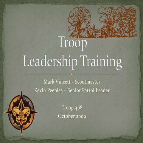 Troop Leader Training