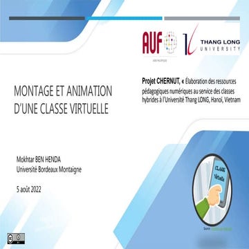 Classe virtuelle au TLU