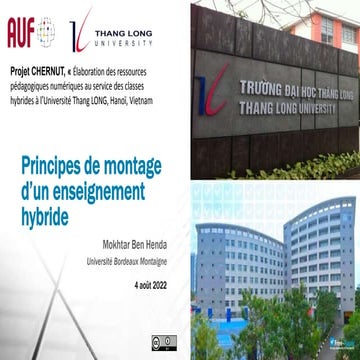 Formation Hybride au TLU, Hanoï