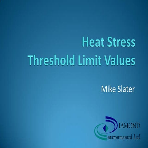 TLVs for heat stress | PDF