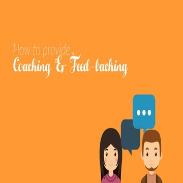 Tm  coaching and feedback