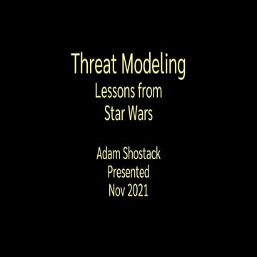 Threat Modeling Lessons From Star Wars