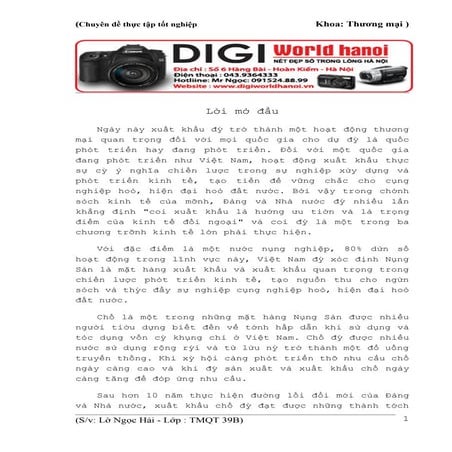 chuyên đề thực tập tốt nghiệp