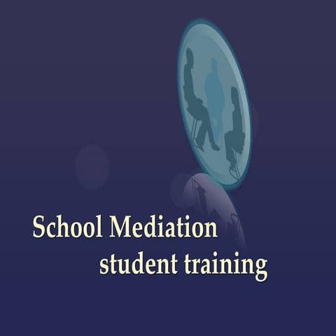 School Mediation student training