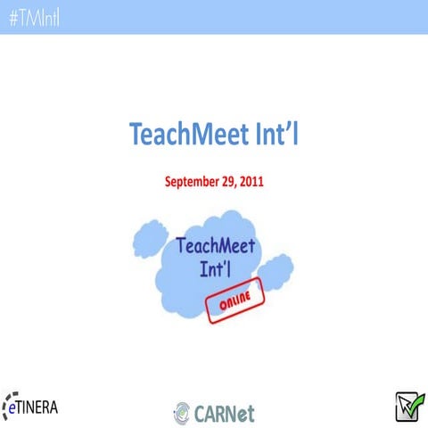 Teachmeet Int'l 3