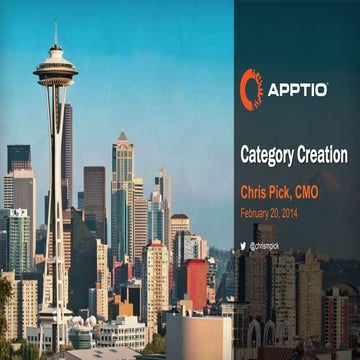 TM360 Apptio on Category Creation Presentation