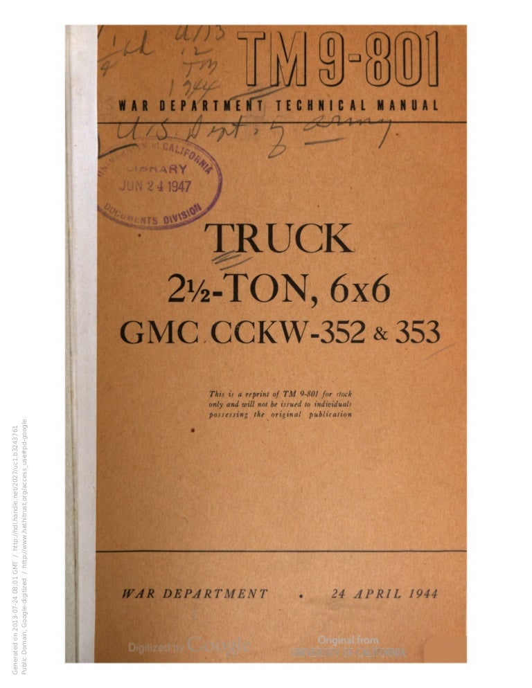GMC CCKW G508 Hoist cylinder pump drive shaft lock nuts