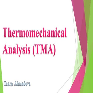 Thermomechanical analysis presentation