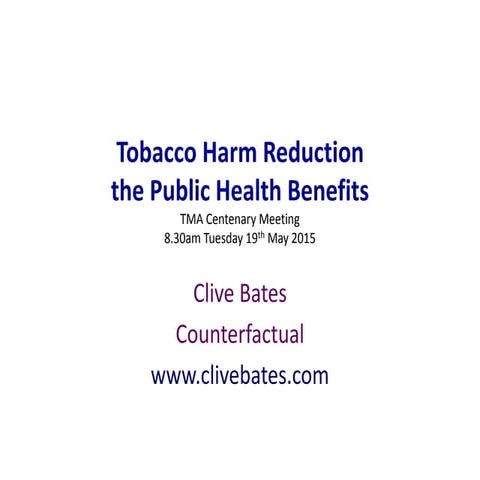 Clive Bates presentation at TMA 2015